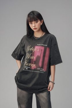 Retro High Street Loose Short Sleeve T-Shirt for Men and Women - Summer Trendy Couple Top with American Beer Captain Design