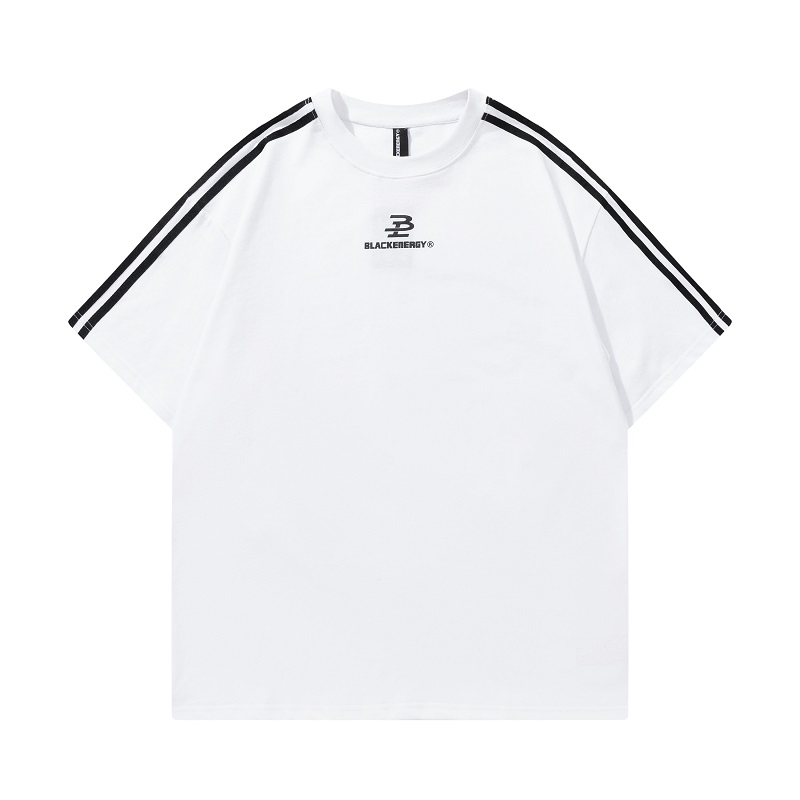 Retro Hip-Hop Color Block Spliced Short Sleeve T-Shirt for Couples - Unisex Casual Loose Fit Classic Tee Retro Hip-Hop Color Block Spliced Short Sleeve T-Shirt for Couples - Unisex Casual Loose Fit Classic Tee