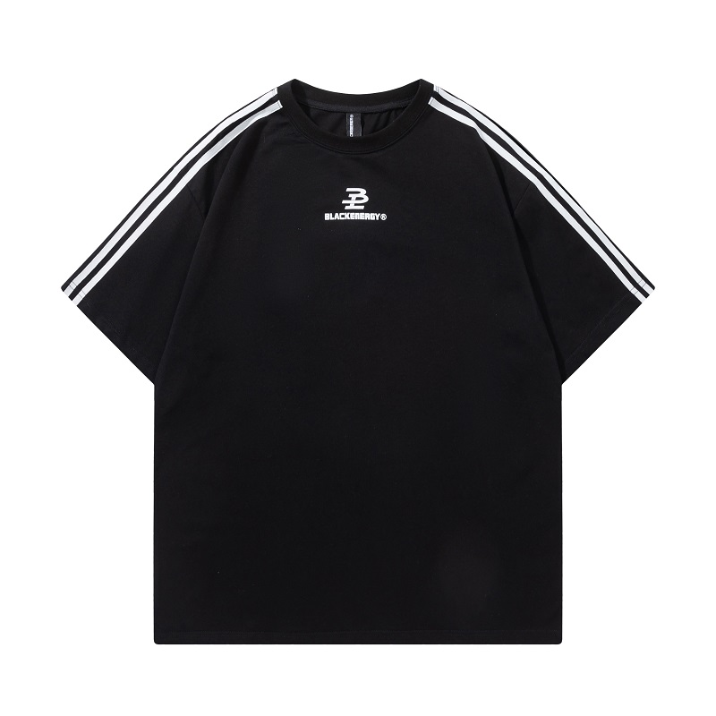 Retro Hip-Hop Color Block Spliced Short Sleeve T-Shirt for Couples - Unisex Casual Loose Fit Classic Tee Retro Hip-Hop Color Block Spliced Short Sleeve T-Shirt for Couples - Unisex Casual Loose Fit Classic Tee