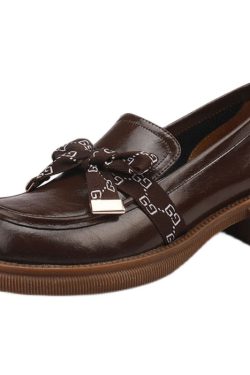 Retro Italian-Style Leather Loafers for Women - 3.5 cm Thick Sole, Soft-Soled, Non-Fatiguing Height-Boosting Shoes