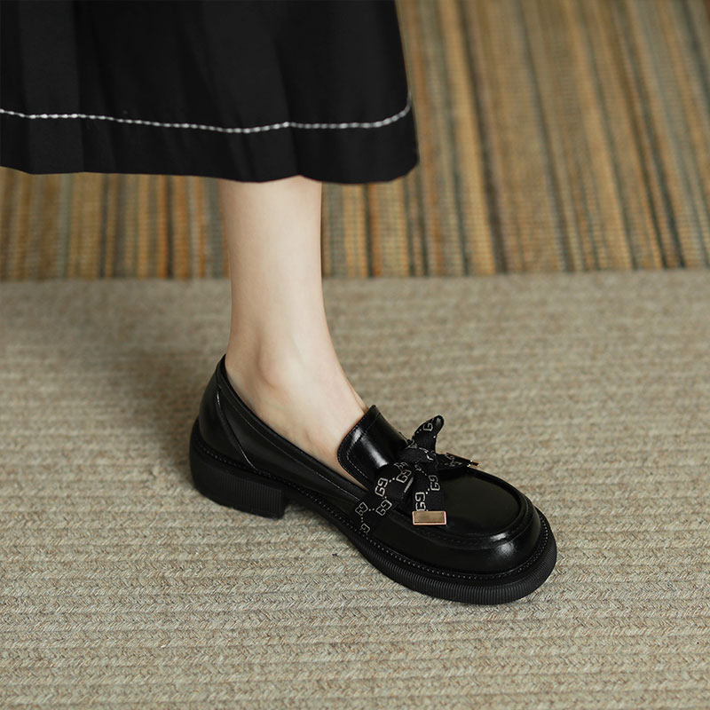 Retro Italian-Style Leather Loafers for Women - 3.5 cm Thick Sole, Soft-Soled, Non-Fatiguing Height-Boosting Shoes Retro Italian-Style Leather Loafers for Women - 3.5 cm Thick Sole, Soft-Soled, Non-Fatiguing Height-Boosting Shoes