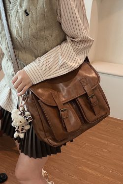 Retro Large-Capacity Crossbody Bag - Versatile Commuter Travel Shoulder Bag for Spring 2025