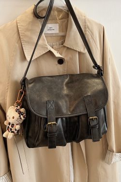 Retro Large-Capacity Crossbody Bag - Versatile Commuter Travel Shoulder Bag for Spring 2025