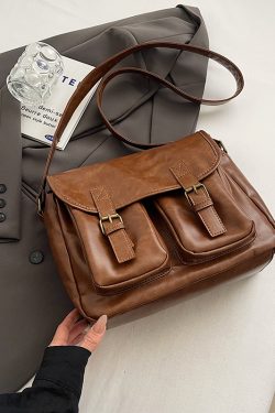 Retro Large-Capacity Crossbody Bag - Versatile Commuter Travel Shoulder Bag for Spring 2025