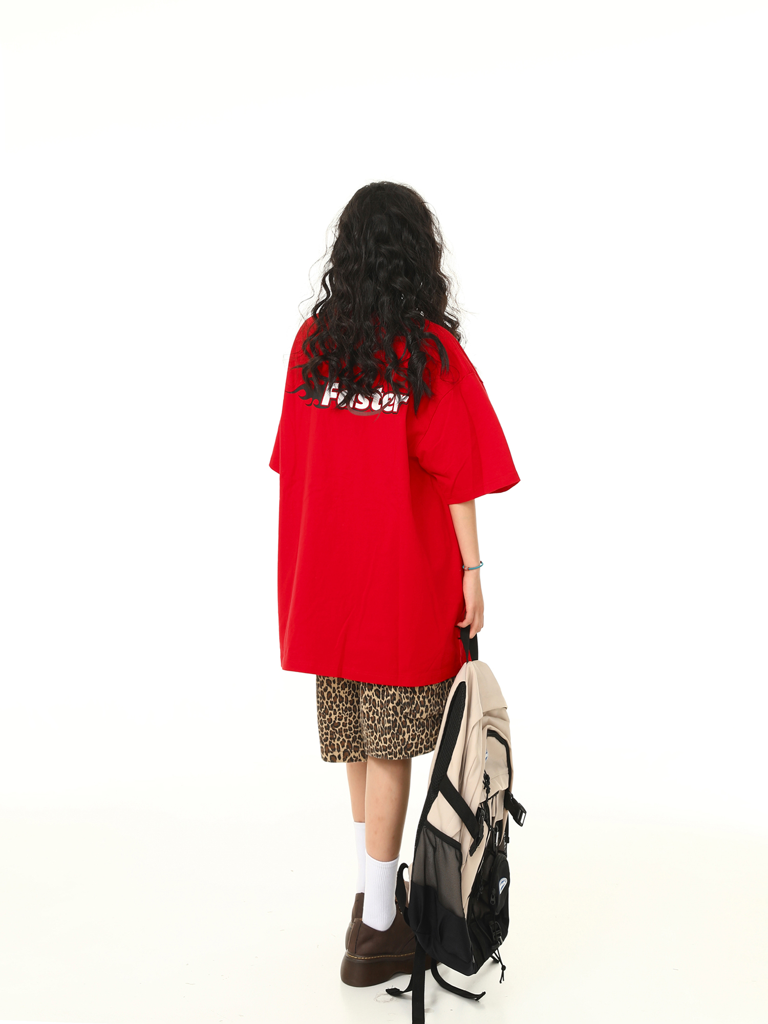 Retro Letter Print Short Sleeve T-Shirt for Men and Women - Trendy Loose Fit Red Tee for Summer - American Style Retro Letter Print Short Sleeve T-Shirt for Men and Women - Trendy Loose Fit Red Tee for Summer - American Style