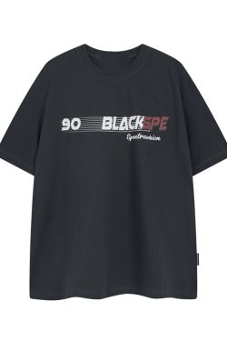 Retro Letter Print Short Sleeve T-Shirt for Men and Women - Trendy Loose Fit Red Tee for Summer - American Style