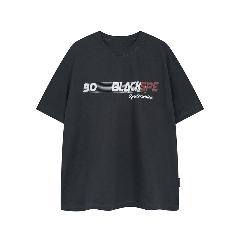 Retro Letter Print Short Sleeve T-Shirt for Men and Women - Trendy Loose Fit Red Tee for Summer - American Style Retro Letter Print Short Sleeve T-Shirt for Men and Women - Trendy Loose Fit Red Tee for Summer - American Style