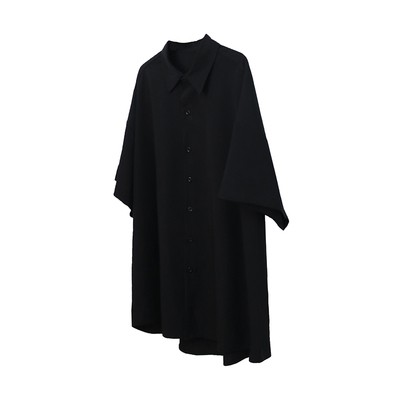 Retro Loose Draped Solid Color Short Sleeve Shirt for Women - Versatile American Style Couple Top Retro Loose Draped Solid Color Short Sleeve Shirt for Women - Versatile American Style Couple Top