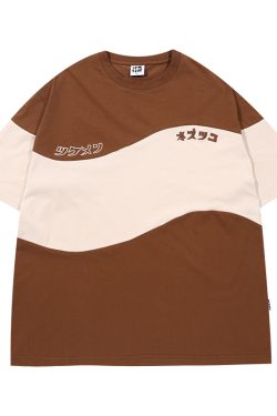 Retro Loose-Fit Casual Men's T-Shirt with Short Sleeves - Japanese Style Summer Top for Couples