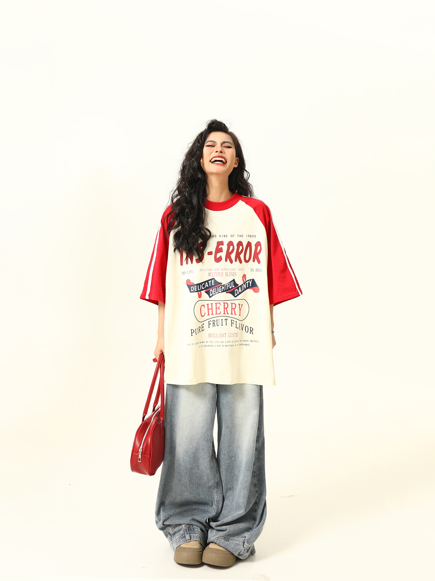 Retro Melange Spliced Short Sleeve T-Shirt for Couples - Unisex Letter Print Tee in 90s American Style Retro Melange Spliced Short Sleeve T-Shirt for Couples - Unisex Letter Print Tee in 90s American Style