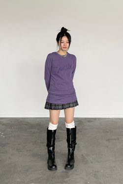 Retro Metal Decorative Slim-Fit Multi-Color Hooded Dress for 90s Inspired Style