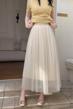 Retro Qipao Inner Slip Dress with Mesh Pleated Half Skirt, Layered Lace Solid Color Flared Design, Perfect for Y2K Fashion