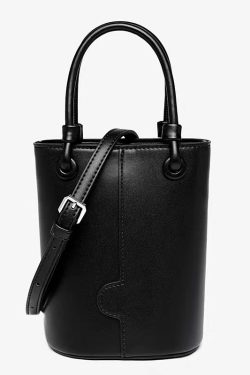 Retro Small-Volume Bucket Bag for Autumn/Winter - Versatile Shoulder & Crossbody Design with Enhanced Texture