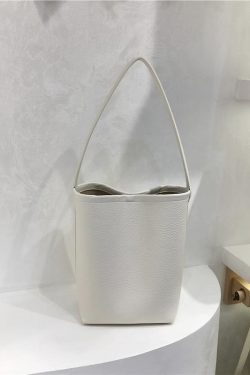 Retro Solid Color Versatile Tote Bag for Commuting - Lazy Style Underarm Bucket Bag for 2024 Fashion