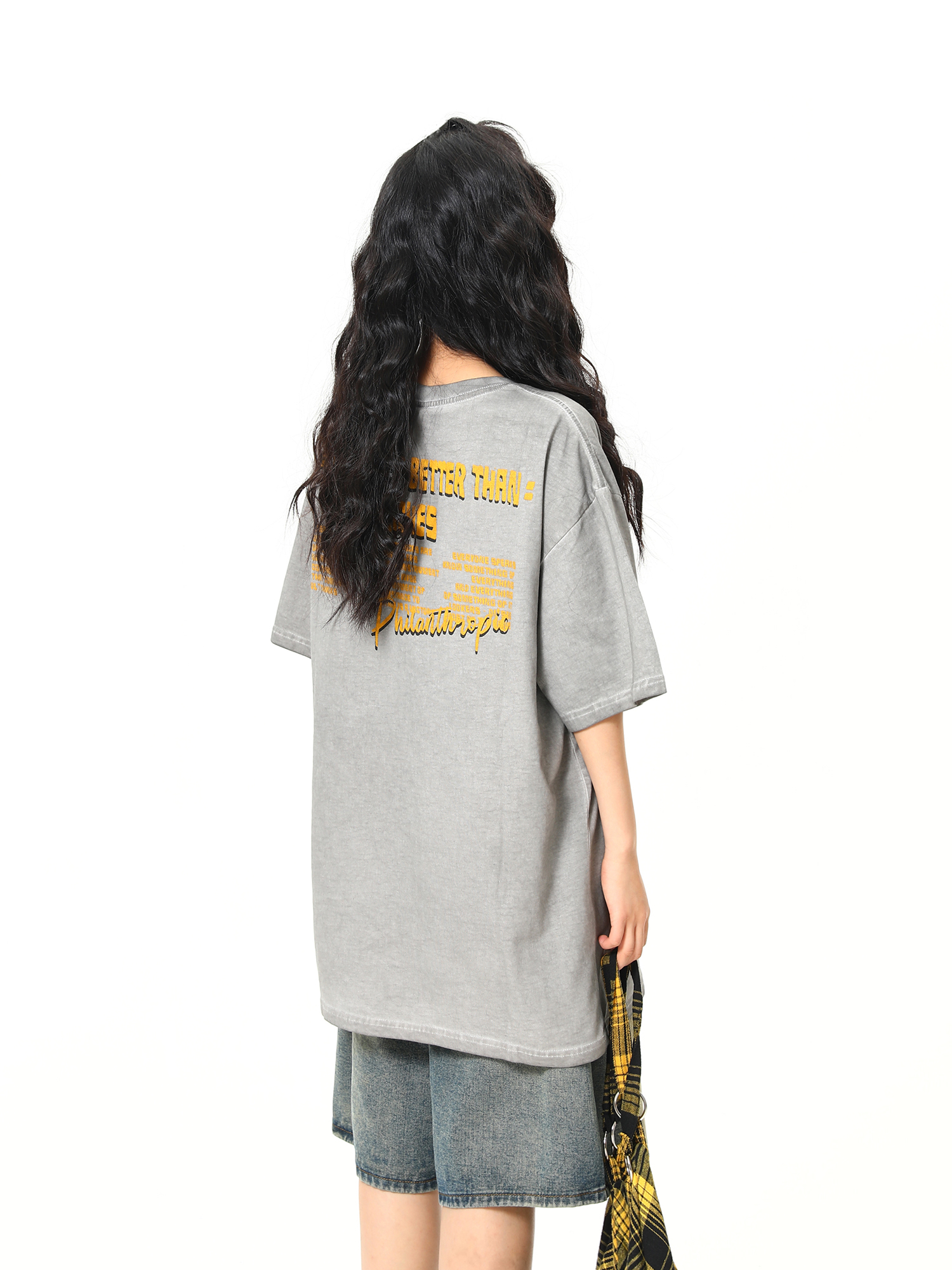 Retro Street Print Washed Short-Sleeve T-Shirt for Men and Women - Versatile Summer Couple Top, Trendy 90s American Style Retro Street Print Washed Short-Sleeve T-Shirt for Men and Women - Versatile Summer Couple Top, Trendy 90s American Style