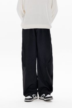 Retro Stylish Foldable Casual Pants for Men - Versatile Loose Fit Long Trousers for Autumn Winter Trend