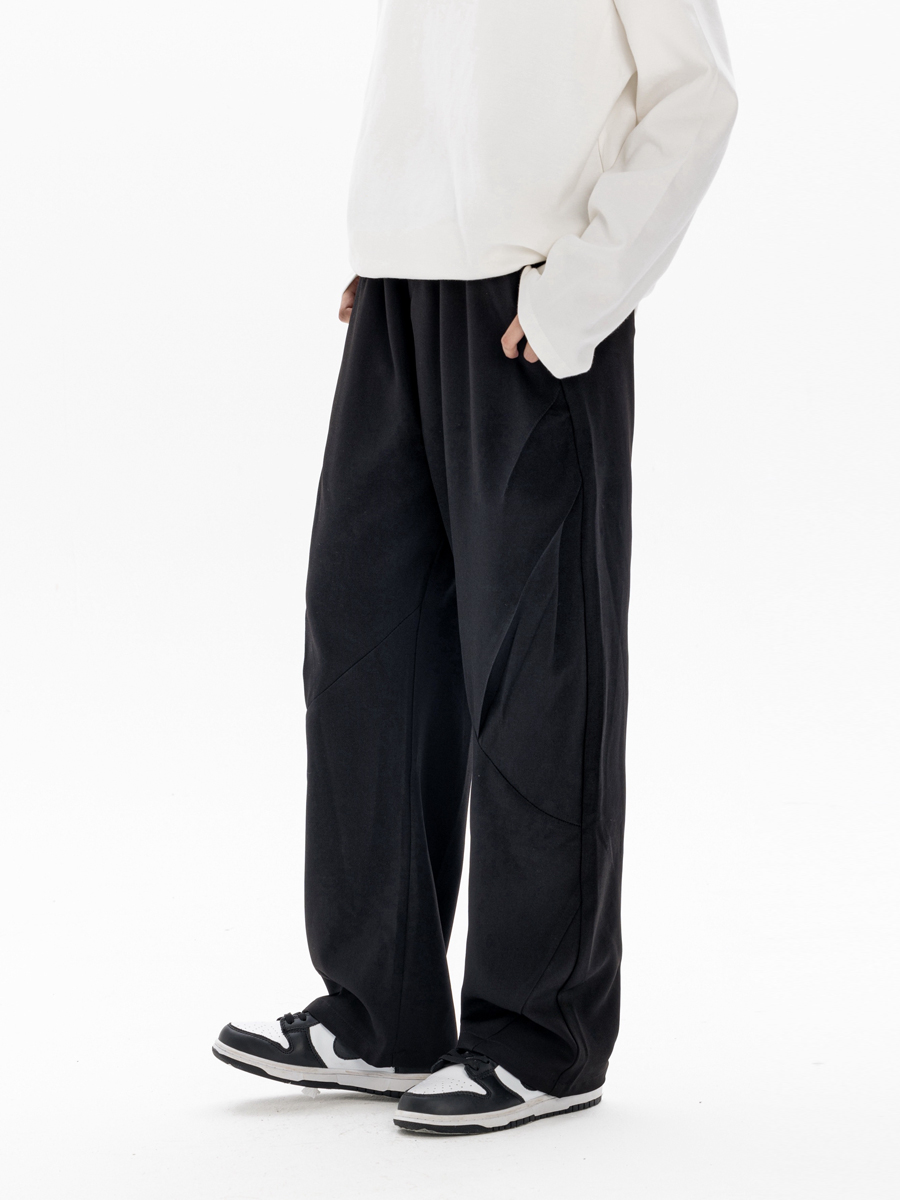 Retro Stylish Foldable Casual Pants for Men - Versatile Loose Fit Long Trousers for Autumn Winter Trend Retro Stylish Foldable Casual Pants for Men - Versatile Loose Fit Long Trousers for Autumn Winter Trend