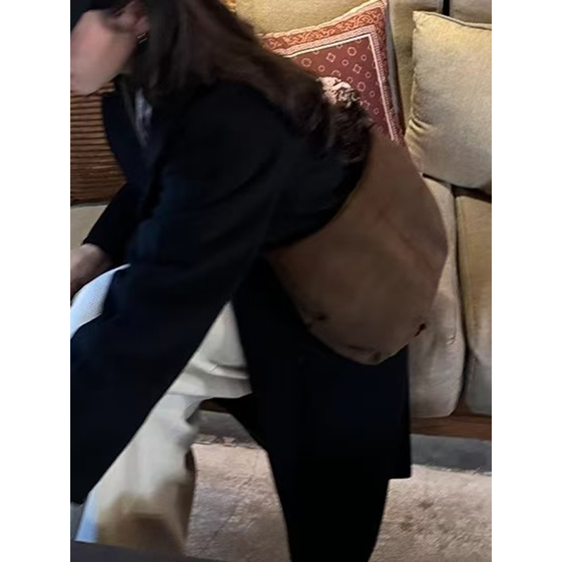 Retro Suede Tote Bag for Women - 2025 Autumn Winter Versatile Shoulder Dumpling Bag, Stylish Underarm Accessory Retro Suede Tote Bag for Women - 2025 Autumn Winter Versatile Shoulder Dumpling Bag, Stylish Underarm Accessory