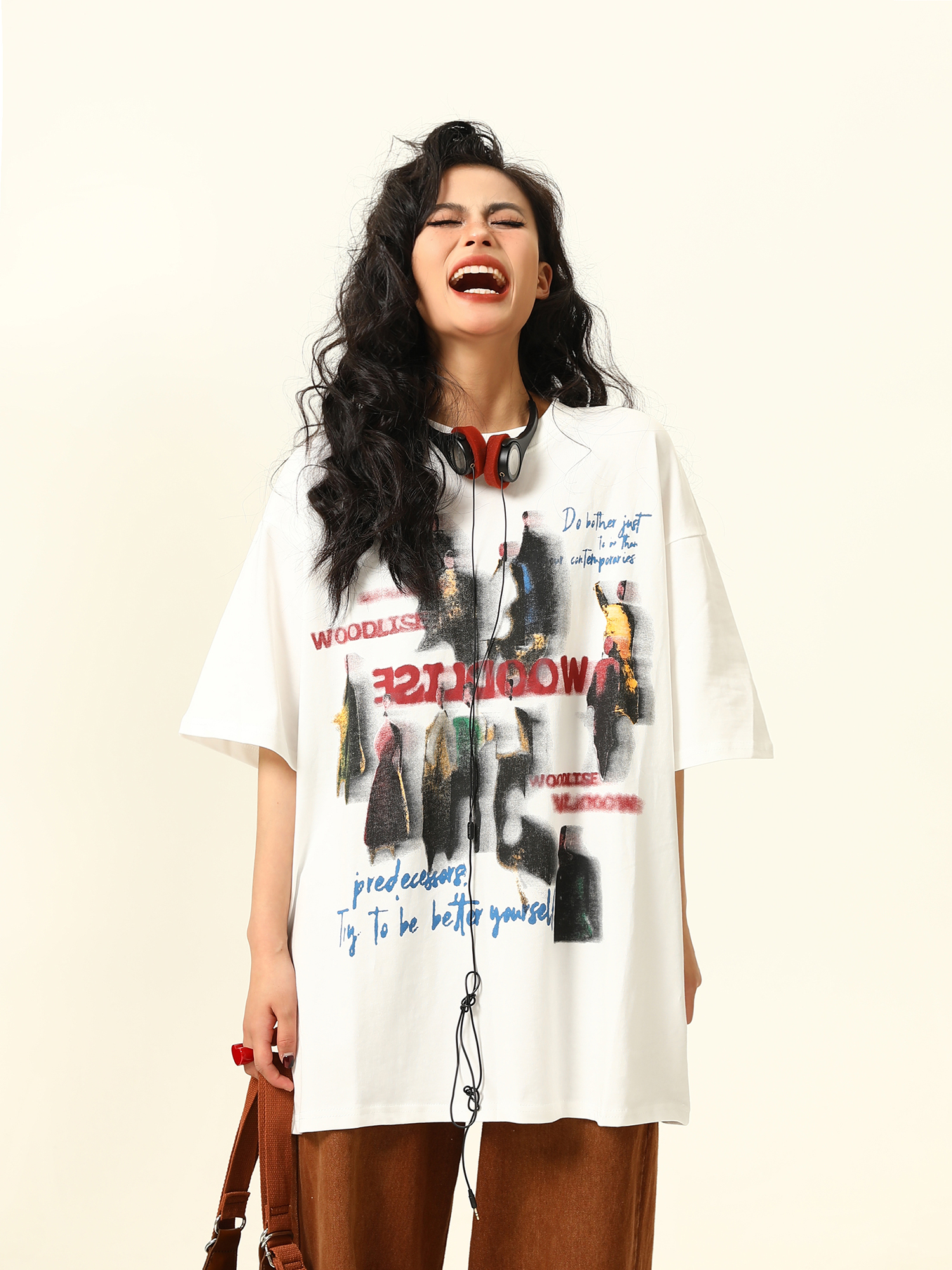 Retro Tie-Dye Letter Design Short-Sleeve T-Shirt for Men and Women - Summer Trendy American Streetwear Retro Tie-Dye Letter Design Short-Sleeve T-Shirt for Men and Women - Summer Trendy American Streetwear