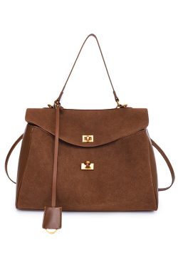 Retro Tote Bag for Women, Large Capacity Commuter Shoulder Bag, Sweet and Cool Travel Handbag, Stylish Everyday Tote