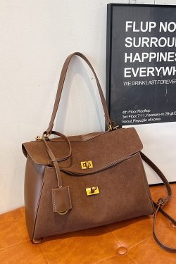 Retro Tote Bag for Women, Large Capacity Commuter Shoulder Bag, Sweet and Cool Travel Handbag, Stylish Everyday Tote