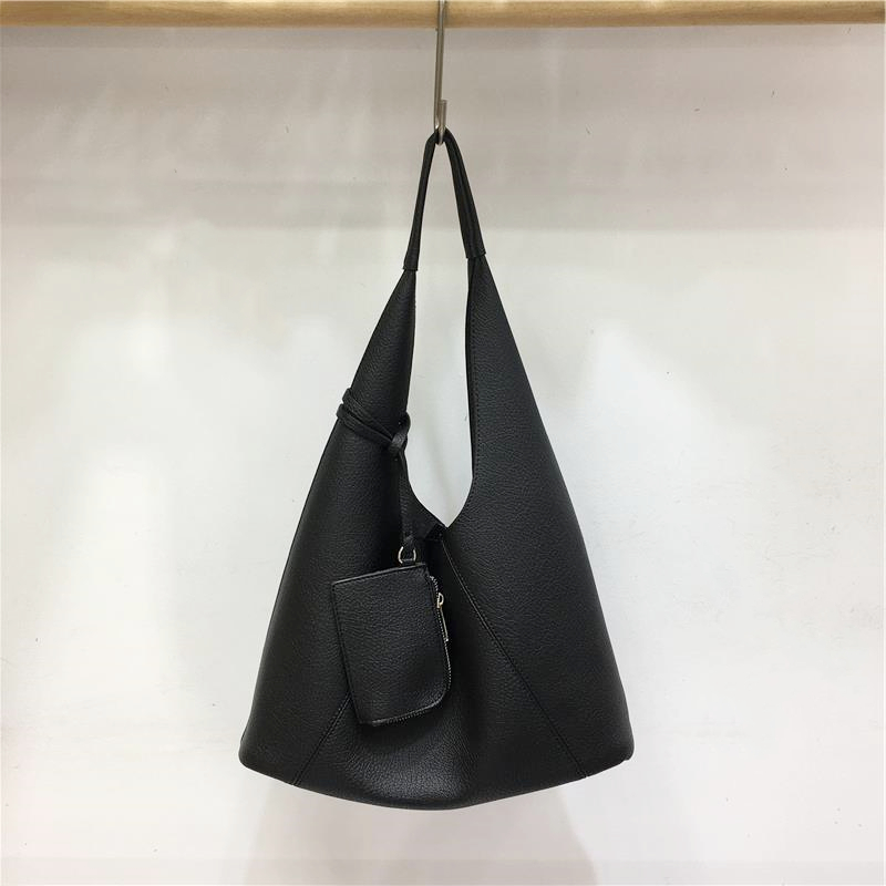 Retro Triangle Tote Bag for Women - Large Capacity Soft Leather Shoulder Bag in Minimalist Style, Perfect for Casual Outfits Retro Triangle Tote Bag for Women - Large Capacity Soft Leather Shoulder Bag in Minimalist Style, Perfect for Casual Outfits