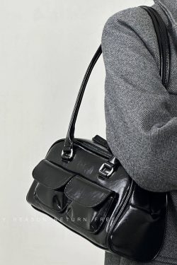 Retro Women's Underarm Bag 2024 - Trendy College Style Large Capacity Shoulder Tote Fashion Bag