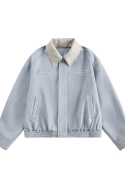 Reversible Suede Baseball Jacket for Couples - Spring 90s American Hip-Hop Embroidered Trendy Style