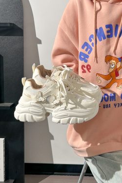 Sakura Pink Butterfly Dad Shoes for Women - 2025 New Style Mesh Breathable Sports Shoes with Height Increase - Trendy Casual Footwear