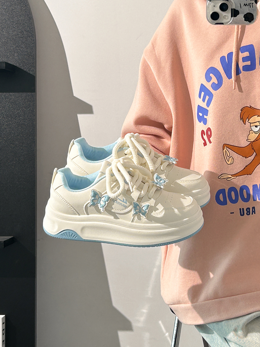 Sakura Pink Butterfly Sneakers for Women - 2025 Summer Euro Style Versatile Big Toe Shoes, Trendy & Hot Selling Footwear Sakura Pink Butterfly Sneakers for Women - 2025 Summer Euro Style Versatile Big Toe Shoes, Trendy & Hot Selling Footwear