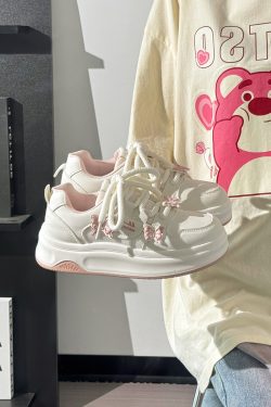 Sakura Pink Butterfly Sneakers for Women - 2025 Summer Euro Style Versatile Big Toe Shoes, Trendy & Hot Selling Footwear