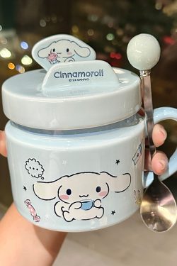 Sanrio Kuromi Ceramic Mug - Cute Cinnamoroll Coffee Cup, Perfect Birthday Gift for Girls, Collectible Kawaii Style Drinkware