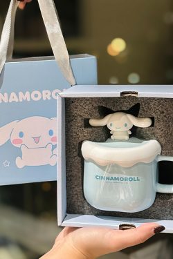 Sanrio Kuromi Ceramic Mug - Cute Cinnamoroll Coffee Cup, Perfect Birthday Gift for Girls, Collectible Kawaii Style Drinkware