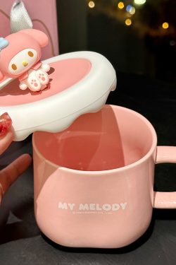 Sanrio Kuromi Ceramic Mug - Cute Cinnamoroll Coffee Cup, Perfect Birthday Gift for Girls, Collectible Kawaii Style Drinkware