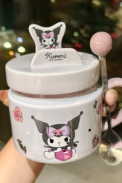 Sanrio Kuromi Ceramic Mug - Cute Cinnamoroll Coffee Cup, Perfect Birthday Gift for Girls, Collectible Kawaii Style Drinkware