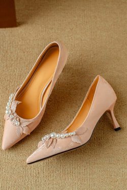 Satin Stiletto High Heels for Women - Italian Style Socialite Wedding Shoes, Shallow Mouth Design, High-End Fashion Footwear
