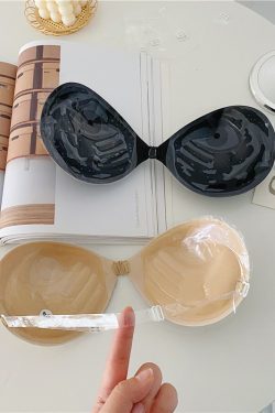 Seamless Anti-Slip Nipple Covers for Women - Thickened Strapless Bra for Summer Beach Vacation and Small Chest Gathering