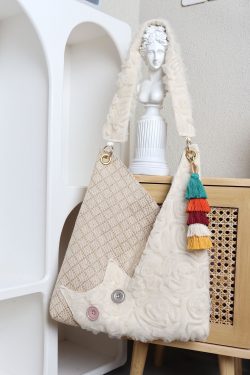 Seaside Vacation Cat Shoulder Crossbody Bag - Spring/Summer Style for Trendy Days