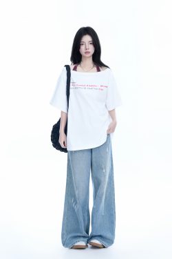 Sexy Halter Top and White Off-Shoulder Short Sleeve T-Shirt Two-Piece Set for Women - Trendy Loose Half-Sleeve Style