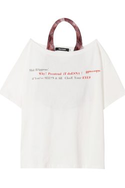 Sexy Halter Top and White Off-Shoulder Short Sleeve T-Shirt Two-Piece Set for Women - Trendy Loose Half-Sleeve Style