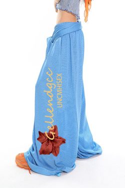 Sexy Lace Tank Top and Breathable Mesh Wide-Leg Pants Set for Summer, Y2K Style, Trendy Women's Outfit