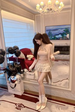 Sexy Slim Double-Breasted Knitted Camisole Top for Women - Luna Lona Small Fragrant Wind Style