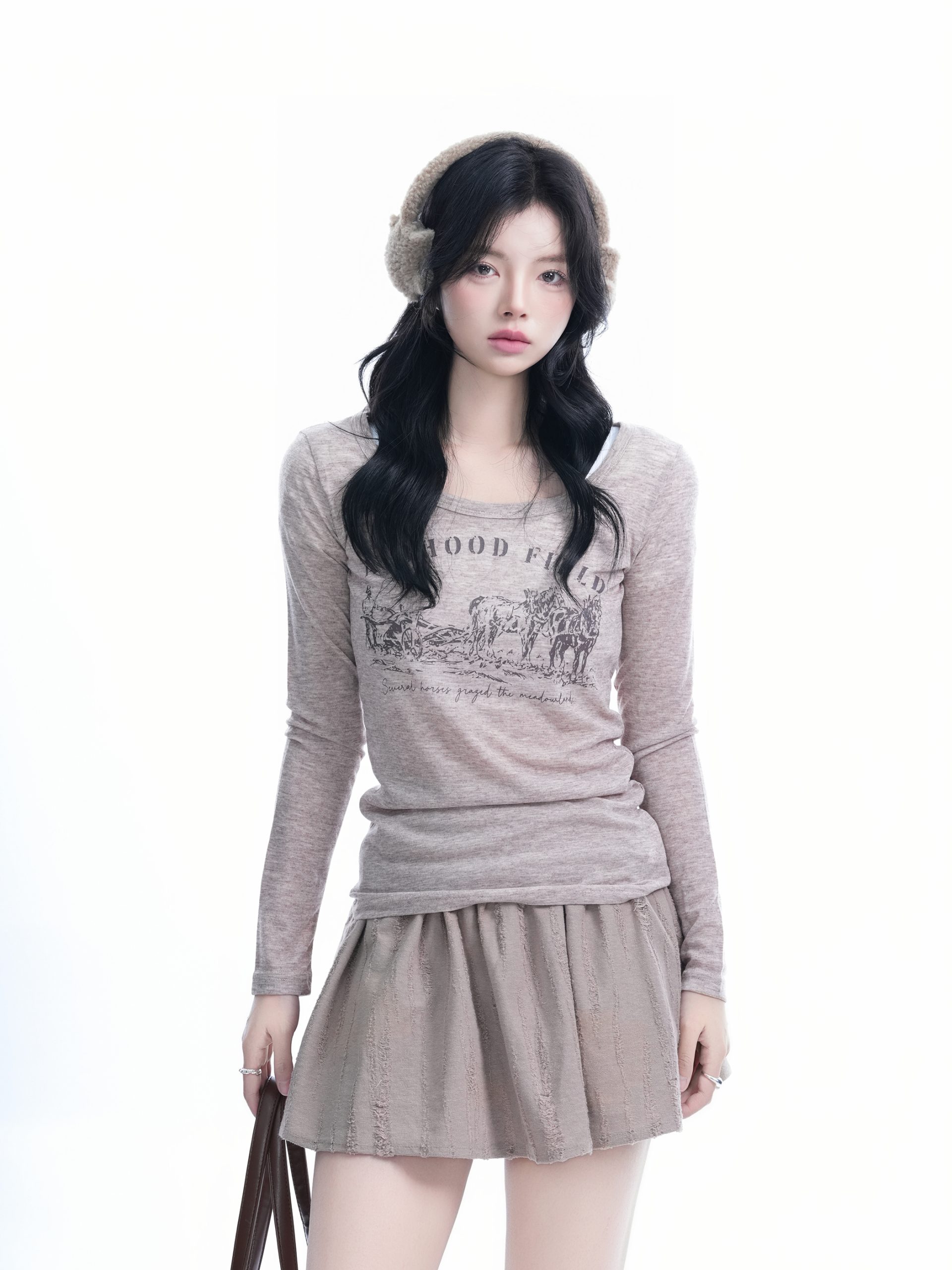 Sexy Slim-Fit Knitted Sweater for Women - American Style Round Neck Long Sleeve T-Shirt, Casual Chic Fashion, Perfect for Y2K Looks Sexy Slim-Fit Knitted Sweater for Women - American Style Round Neck Long Sleeve T-Shirt, Casual Chic Fashion, Perfect for Y2K Looks