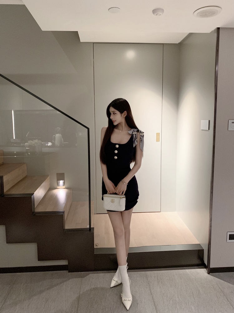 Sexy Slim Fit Knitted Tank Dress - Luna Lona 210 Style, Perfect for 90s and Y2K Fashion Trends Sexy Slim Fit Knitted Tank Dress - Luna Lona 210 Style, Perfect for 90s and Y2K Fashion Trends