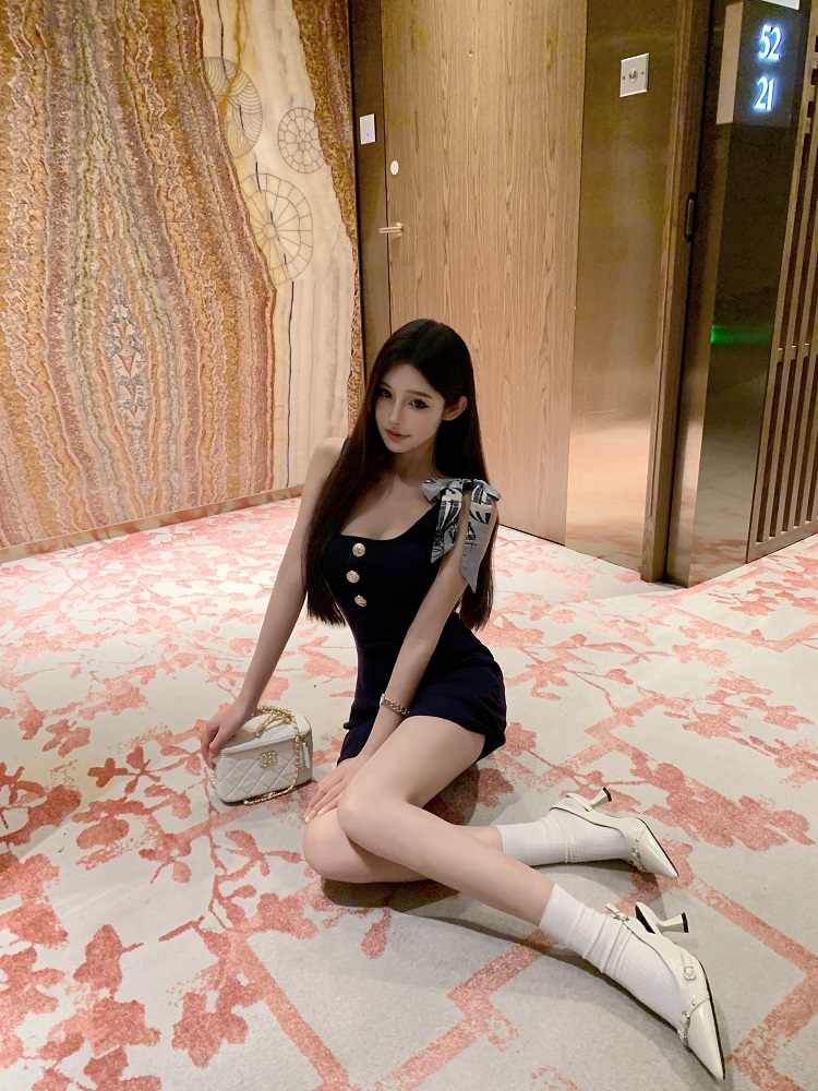 Sexy Slim Fit Knitted Tank Dress - Luna Lona 210 Style, Perfect for 90s and Y2K Fashion Trends Sexy Slim Fit Knitted Tank Dress - Luna Lona 210 Style, Perfect for 90s and Y2K Fashion Trends