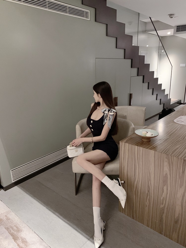 Sexy Slim Fit Knitted Tank Dress - Luna Lona 210 Style, Perfect for 90s and Y2K Fashion Trends Sexy Slim Fit Knitted Tank Dress - Luna Lona 210 Style, Perfect for 90s and Y2K Fashion Trends