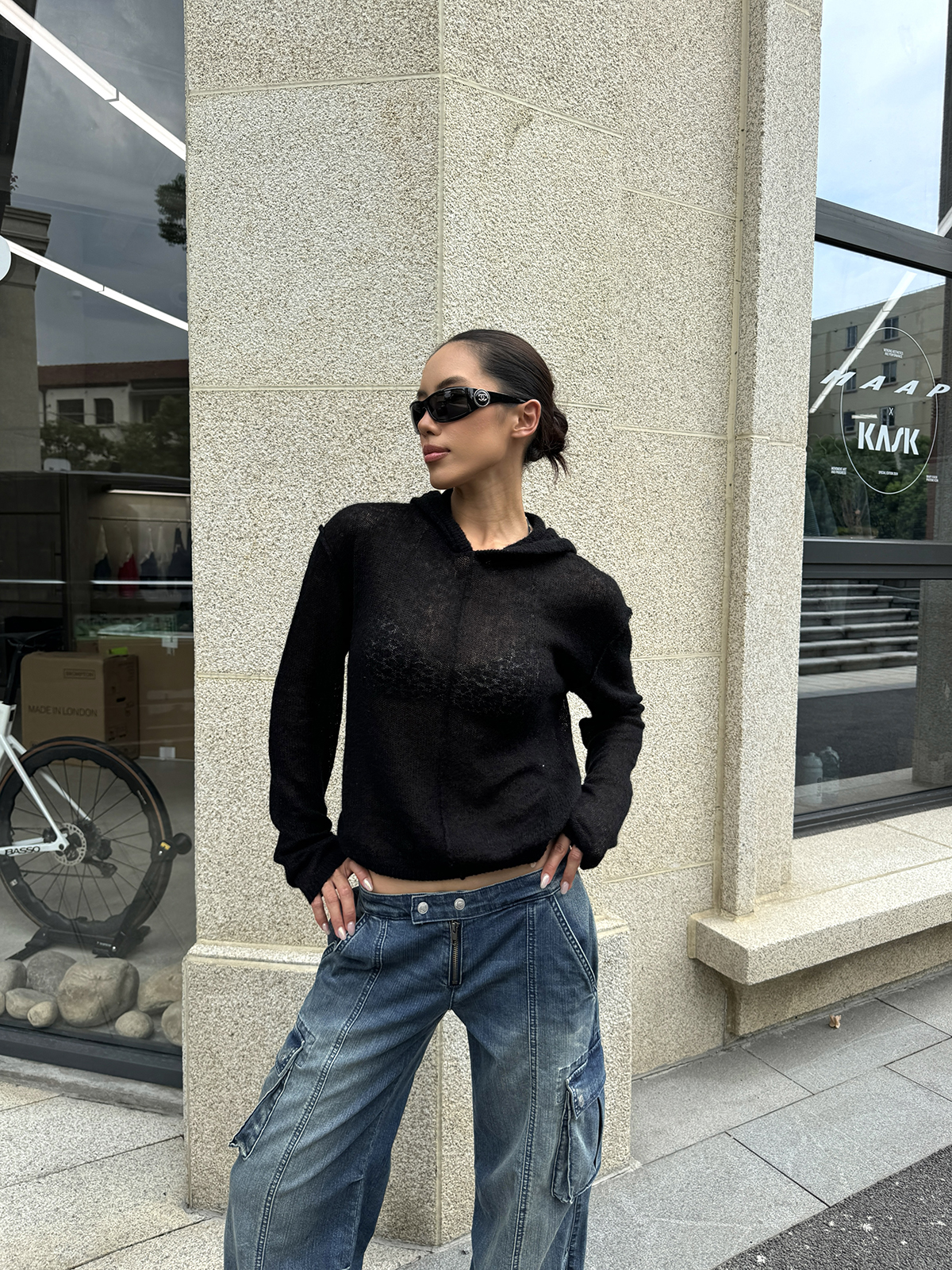 Sexy Ultra-Low Waist Vintage Street Cargo Denim Pants in Deep Blue - Heavy-Duty 90s Inspired Workwear Trousers Sexy Ultra-Low Waist Vintage Street Cargo Denim Pants in Deep Blue - Heavy-Duty 90s Inspired Workwear Trousers