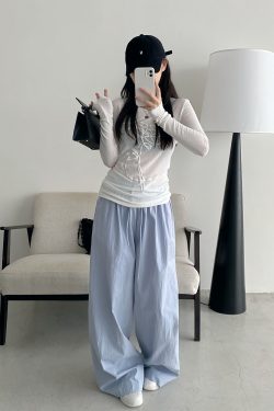 Sheer Long-Sleeve T-Shirt for Women, 3D Foam Printed Sun Grapefruit Design, Summer Versatile Slim-Fit Sun Protection Top