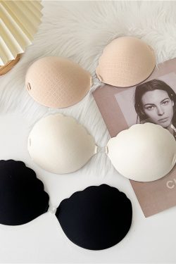 Silicone Invisible Bra for Small Breasts - Anti-Slip Strapless Nipple Covers for Wedding Dresses, Seamless Backless Lingerie