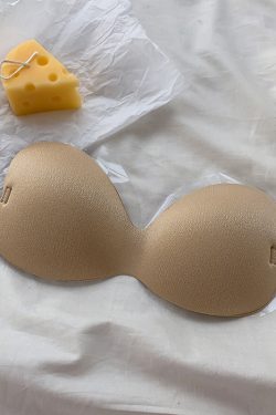 Silicone Invisible Bra for Small Breasts - Thickened Anti-Slip Stickers for Wedding Dresses, Seamless Backless Lingerie Support